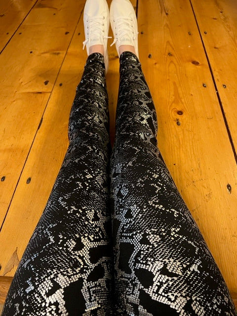 Snake Skin Fleeced Lined Leggings ( SALE)