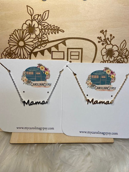 MAMA Camo  tee and necklace  * Special*