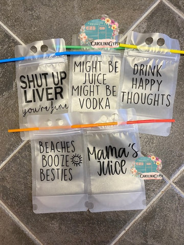 Reusable Drink pouches