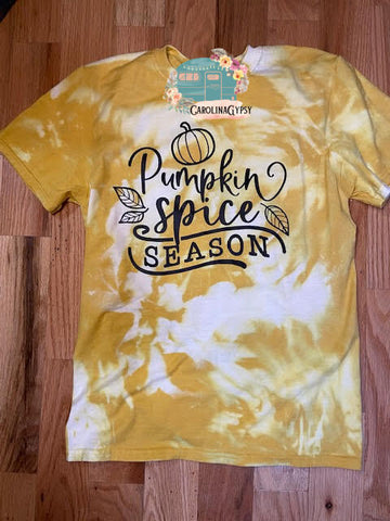 Pumpkin Spice season acid wash