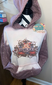 Bleached Fleetwood mac inspired hoodie